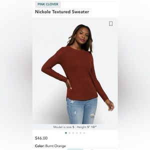 Orange 🍊 sweater by pink clover via StitchFix